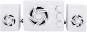 Desktop Computer Speakers, USB2.0 + 3.5mm Wired Combination 360 Degree Stereo Subwoofer Multimedia Speaker Music Player with 7 Color Breathing Lights for Laptop PC
