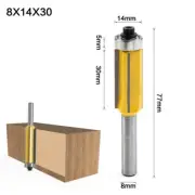 8mm Shank 4 Teeth Flush Trim Pattern Router Cutter Bits Bearing For Woodworking