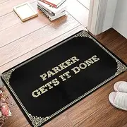 Welcome Door Mats for Outside Entry Parker Gets It Done Doormat Doormat Funny Absorbent Door Mat Indoor (Color : Colour, Size : 65X90CM)