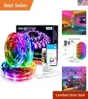 Led Strip Lights Smart with App Control Remote, 5050 RGB for Bedroom, Music S...
