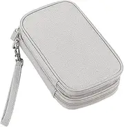 Protective Travel Accessories Bag Cord Organizer Case for Double Portable Hard Drives Durable Electronic Pouch with Smooth Zipper Design for Cables