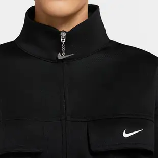 Nike Sportswear 女裝 外套 工裝外套 短版 休閒 串標 黑【運動世界】CU5679-010