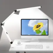 LED Desk Lamp with Clamp, Dual Light Table Touch, White+Touch