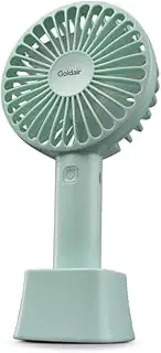 Goldair 10cm Rechargeable Handheld Fan - Teal