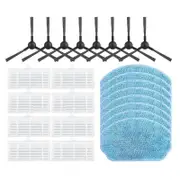 For VCR04W Side Brush Hepa Filter Mop Cloths Rag Robot Vacuum Cleaner Accessory Spare Part,C