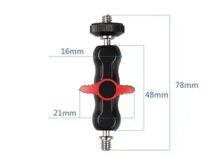 【世明國際】單反相機魔術手臂萬向支架 熱靴球頭双球怪手小號豌豆夾支架