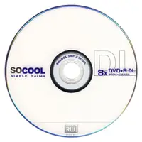 在飛比找momo購物網優惠-【SOCOOL】DVD+R 8X 8.5G DL 10片裝 