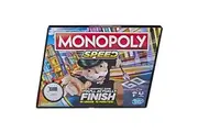 Monopoly Speed Board Game, Play in Under 10 Minutes, Fast-Playing Board Game for Ages 8 and Up, Game for 2-4 Players