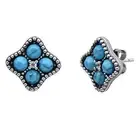 Kelly Herd Turquoise Cluster Earrings