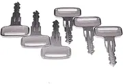 IEQFUE 6PCS Ignition Keys 6896 Compatible with Manitou Clarke Linde Polaris Landpride Zero Wacker Neuson