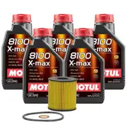 5L Motul 8100 X-MAX 0W40 Wix Filter Motor Oil Change Kit For Mini Cooper API SN (for: Mini)