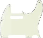 [Musiclily] Pro 8-Hole Guitar Tele Pickguard for MIJ Made Fender Japan Tele, 3ply Mint Ivory Color