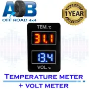 Power Outlet Temperature Meter + Volt Meter Input Adapter for Toyota 900 LED ... (for: Toyota)