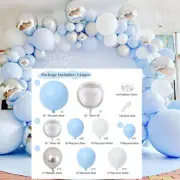 Macaron Blue Balloon Garland Kit Reusable Macaron Blue Balloon Arch Kit KonDn