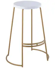 JONATHAN Y Hula 28.75in Modern Designer Curved Backless Bar Stool