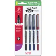 Uni-Ball Eye Micro Rollerball Pens Assorted 4 Pack
