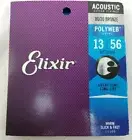 Elixir 11100 13-56 Gauge 80/20 Bronze Acoustic Guitar Strings w/Polyweb Coating