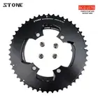 STONE Double Chainring BCD107 for FORCE ETAP AXS Power Meter 12 Speed Flattop