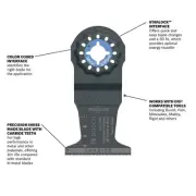 Bosch® Starlock® 1-3/4" Oscillating Multi-Tool Carbide Plunge Cut Saw Blade