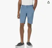 NWT - Volcom Men's Kerosene Hybrid Chino Short - Sun Faded Indigo - Size 28