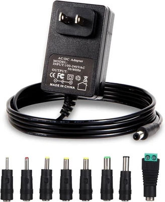 6V Power Supply AC Adapter DC 6Volt Charger in Black