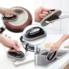 Nano Emery Sponge Kitchen Wipe Pot Brush Magic Eraser Stain Cleaning Handle Tool