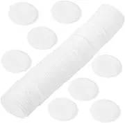 MUSISALY 100Pcs Travel Makeup Remover Pads Compact Cosmetic Pads for Easy Cleansing Non Woven Safe Absorbent Face Pads for Go Makeup Removal
