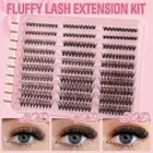 Curl Fluffy Eyelash Grafting Segmented Lash Extension Individual Lashes