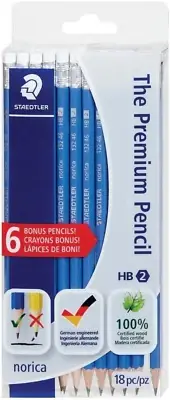 Staedtler the Premium Pencil Norica HB #2 Graphite Pencils 18 Pc/Pz