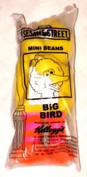 KELLOGG'S Mini Beans Plush Toy - BIG BIRD - Sesame Street Jim Henson - NIP