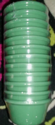 New 48 Count GET Enterprises Green 4 Ounce Smooth Commerical Grade Ramekins