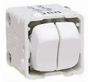 HPM DUO SWITCH MECHANISM 1-Pole 10A 240V Blank, White *Australian Brand