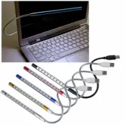 USB Keyboard Night PC Light Flexible Lamp 10 LED for Reading Notebook Laptop