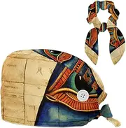 [YTYVAGT] Scrub Caps Women,Scrub Hats Suitable for Women,Ancient Egypt Ethnic Retro