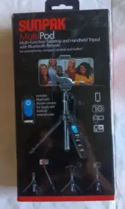 Sunpak - Multipod 36" Tripod Handheld Tripod with Bluetooth Remote