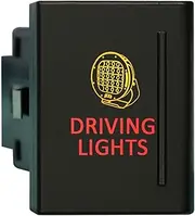 12V 3A ON/OFF Push button Switch DRIVING LIGHTS FOR Volkswagen VW Amarok LOWER PANEL RIGHT SIDE Dual LED in AMBER RED
