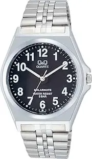 CITIZEN Q&Q(シチズン Q&Q) Citizen Q&Q H980 Men's Watch, Analog, Solar, Waterproof, Metal Band