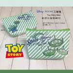 日本直送 迪士尼 三眼怪化妝包 小收納包 TOY STORY ALIEN筆袋 水餃手拿包 萬用包 鑰匙零錢包