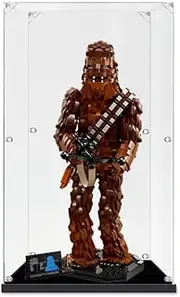 Acrylic Display Case for Lego 75371 Star Wars Chewbacca Figure Storage Box Dust Proof Glue Free