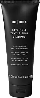 MUK. Mr muk Styling & Texturising Volume Shampoo - Thickening Shampoo for Fuller, Lush Texture. Builds Volume in the Shower. Hair Shampoo Formula for Maximum Bulk, 250ml