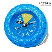 在飛比找PChome商店街優惠-ATOP｜世界時區腕錶－24時區馬卡龍鬧鐘(藍色)