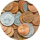 CAR COASTER-Single (1) Absorbent Stone Coasters for Cup Holders-COINS