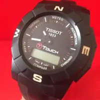 在飛比找蝦皮購物優惠-Tissot 天梭 T-touch鈦金屬男錶 機芯故障