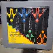 Scrapbooking Craft Scissor SCRIBBLERS Sassy Scissors Collection Set of 6