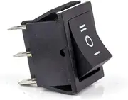 EKSIL KCD4 Rocker Switch Power Switch 2 Position/ 3 Position 6 Pins Electrical Equipment with Light Switch 16A 250VAC/ 20A 125VAC 1PCS(Black-3D)