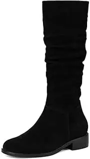 [SBGMoSJ] Knee High Boots Heels Leather White Cowboy Boots Women Knee High Knee High Boots Women Wide Calf Block Heel Brown Chunky Heel Boots Wide Calf Black Boots Mid Calf