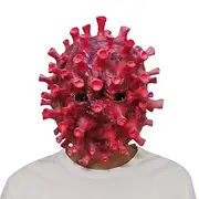 Halloween Virus Mask For Adults Realistic Scary Costumes Latex Face Mask, Creepy Coronavirus Full Head Mask, Horror Pandemic Theme Cosplay Prop for Party, Haun