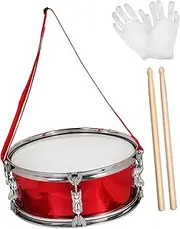 Kisangel Marching Snare Drum Set for Flashing Drum Musical Instrument with Drumsticks Drum Belt Gloves present for Young Musicians