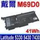 DELL M69D0 41Wh 電池 293F1 07KRV FK0VR Latitude 5330 5430 5530 7330 7530 7430 2-in-1 P136G P136G002