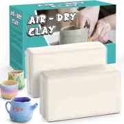 Air Dry Clay, Natural White Modeling Clay for Kids, Premium Pottery Wheel Clay f